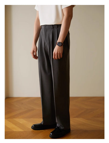 Ricky – Pantalon Commuter Affaires Drapé Décontracté