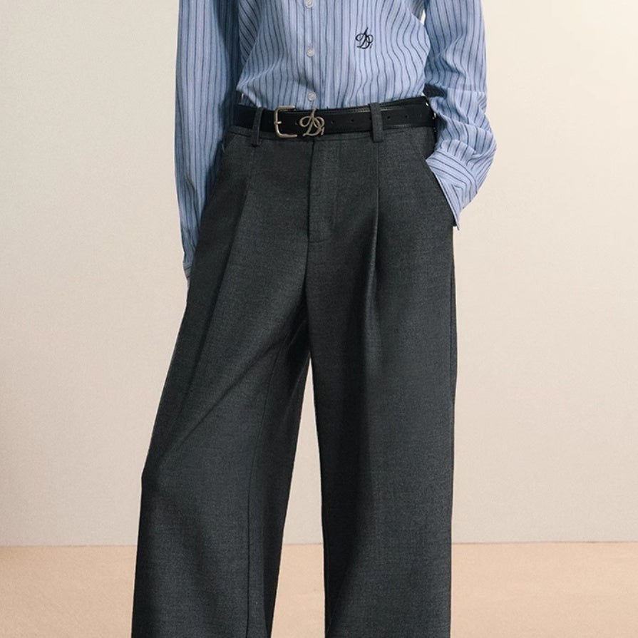 Amy – Pantalon Évasé Taille Haute Femme