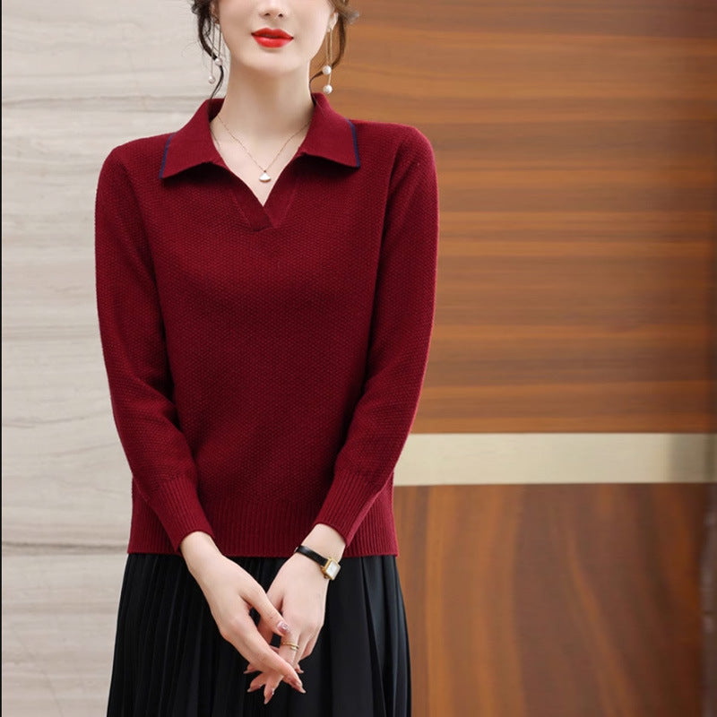 Rachael – Pull à Col Polo Style Occidental