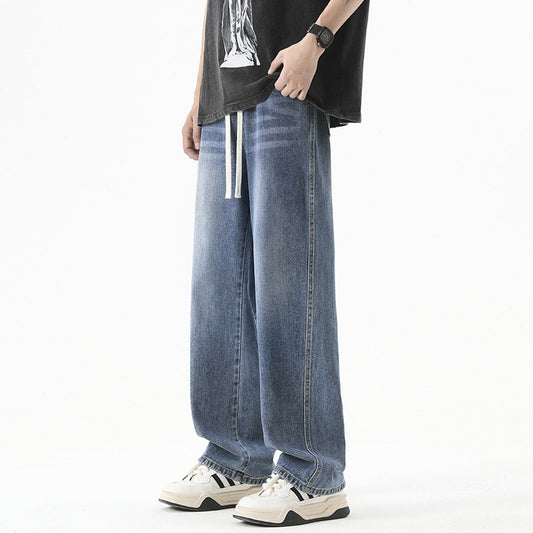 Joel – Pantalon Décontracté à Jambe Large en Denim