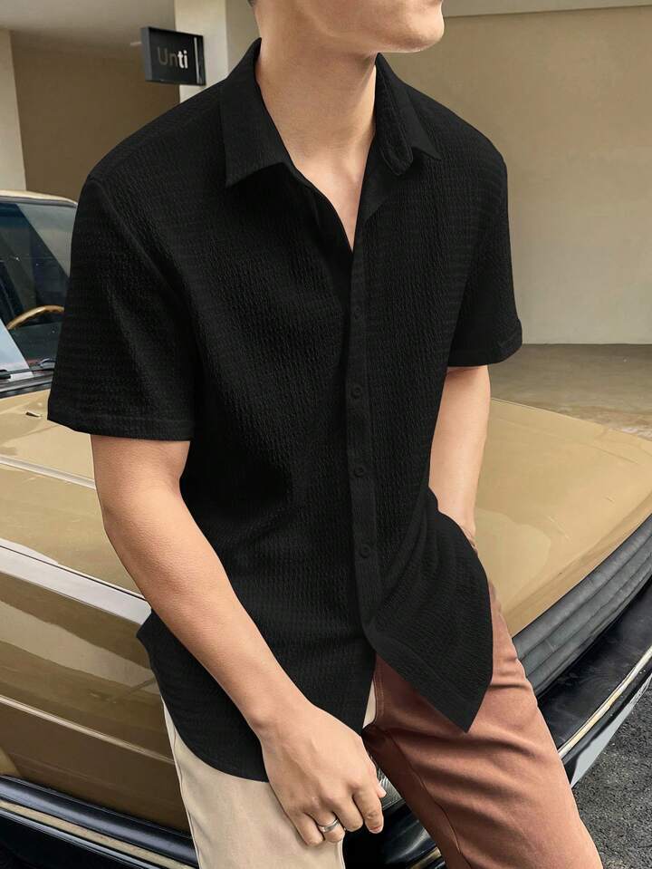 Gavin – Chemise Commuter à Manches Courtes pour Hommes
