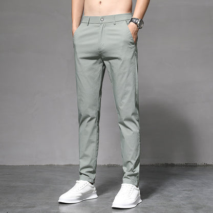 Ricky – Pantalon Droit Slim Légèrement Élastique