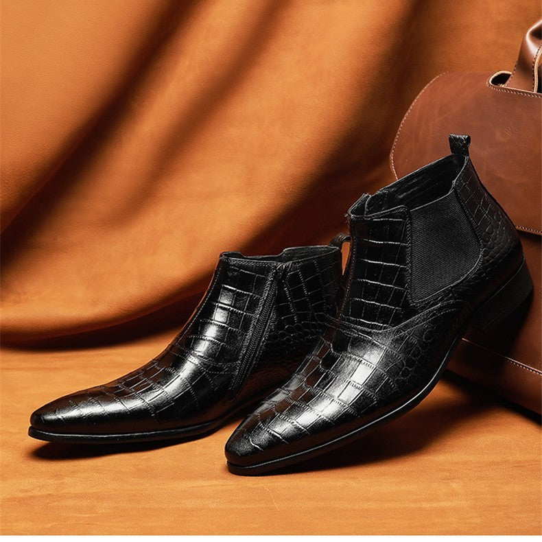 Clive – Bottes à Cheville en Cuir Vegan pour Homme