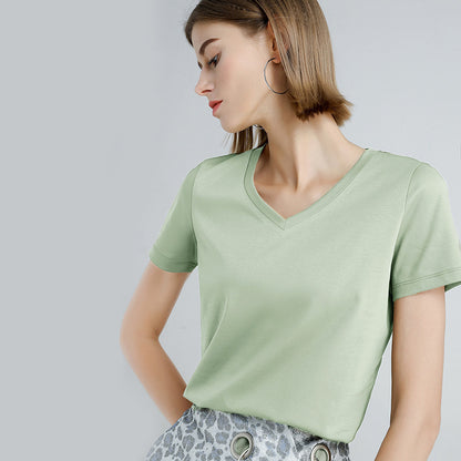 Tommy – T-shirt Simple en Coton Mercerisé pour Homme