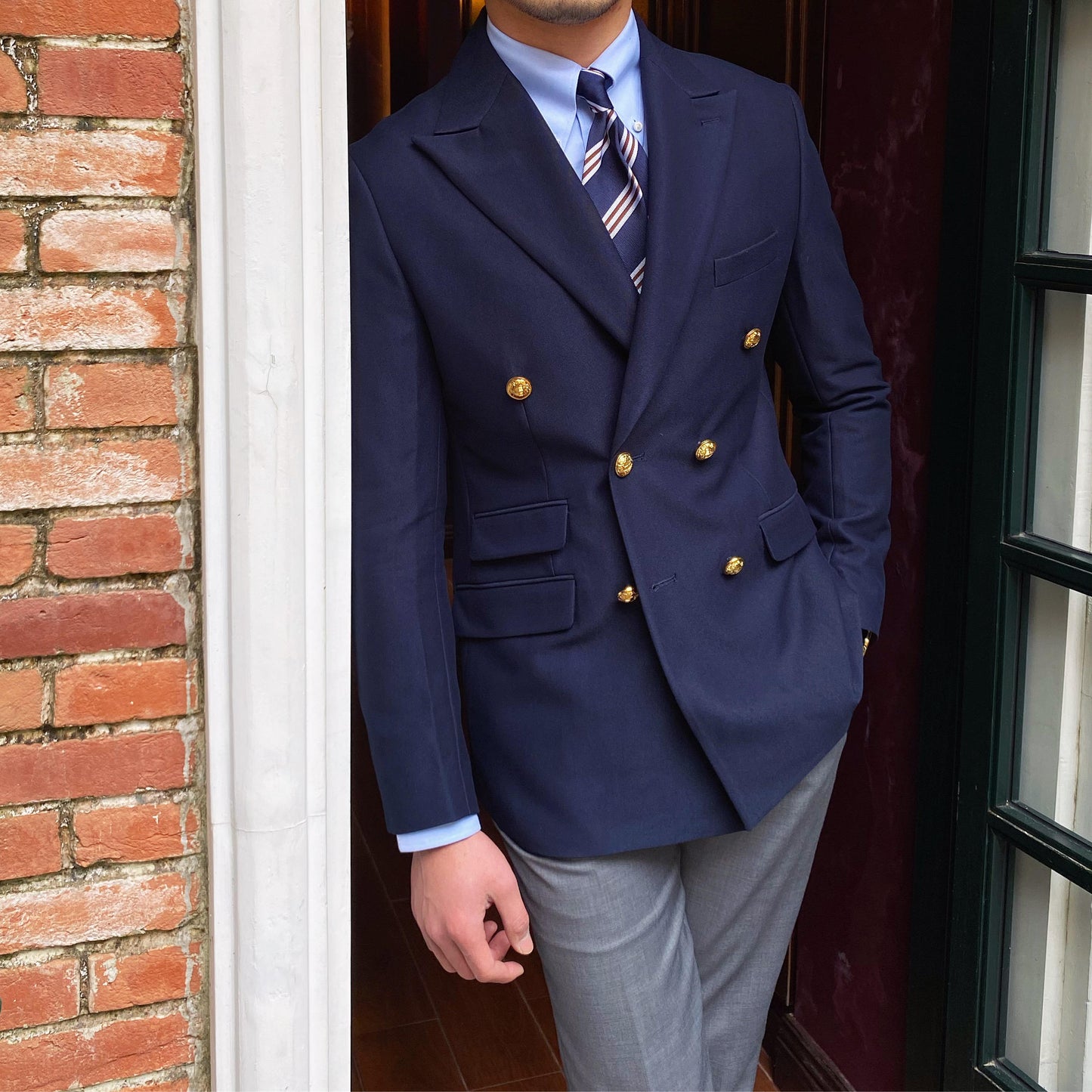 Douglas – Veste Blazer Britannique à Double Rangée pour Hommes