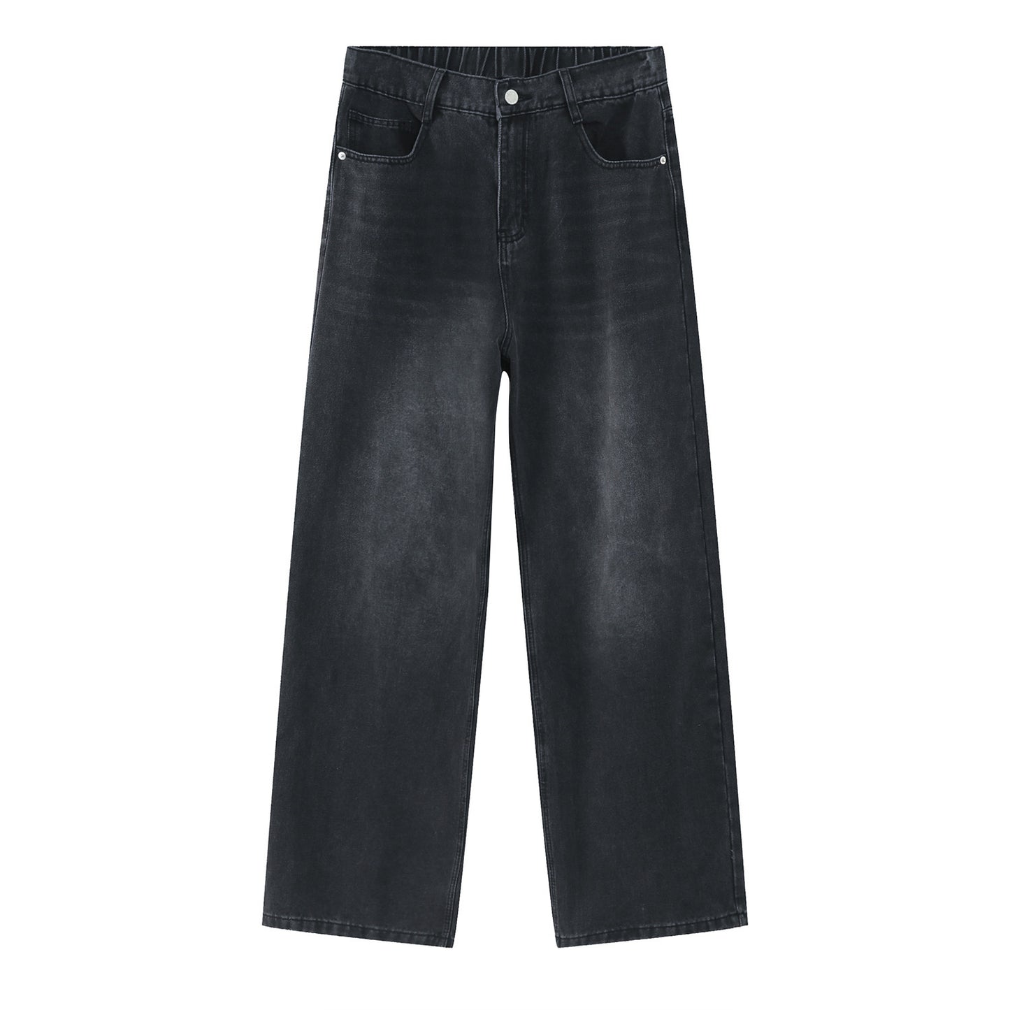 Gordon – Jeans Droits Taille Élastique Style Décontracté