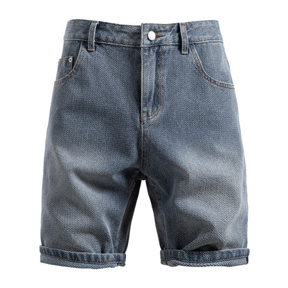 Carl – Shorts en Denim à Motif Ciel Étoilé pour Hommes