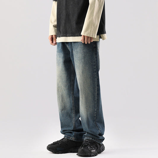 James – Pantalon Large en Jean Style Japonais