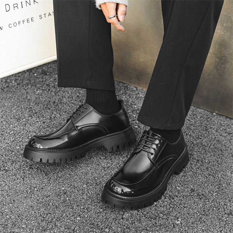 Mark – Chaussures décontractées à semelles épaisses et hauteur augmentée en cuir vegan