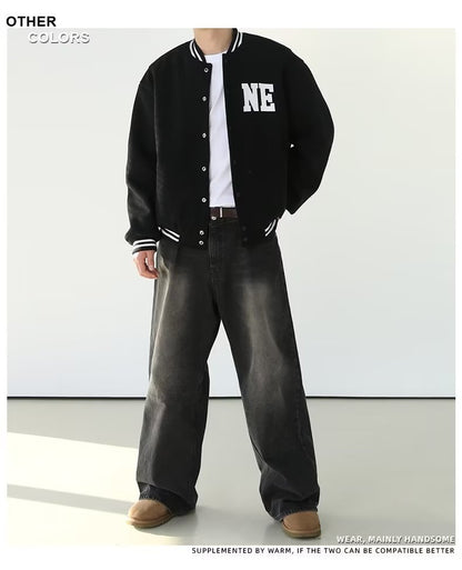 Russell – Jeans Droits Rétro Lavés Style Américain