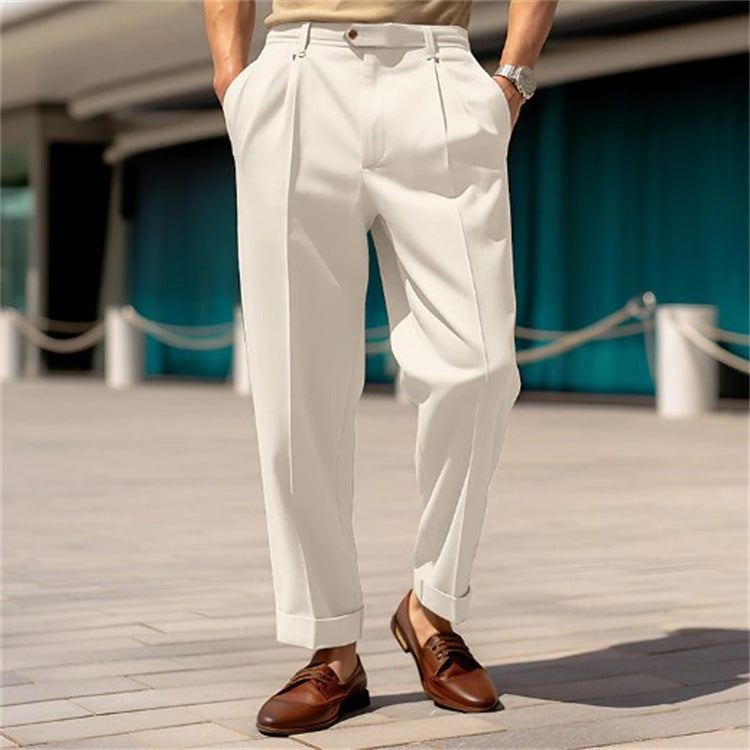 Colin – Pantalon Droit Confortable Taille Moyenne pour Homme