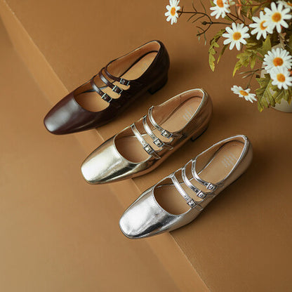 Natasha – Chaussures Mary Jane à Talons Moyens Rétro