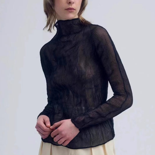 Helen – Haut Transparent Léger et Extensible de Grande Taille