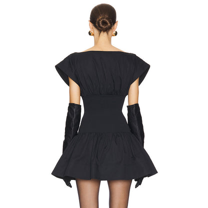 Alice – Robe Évasée Élégante Taille Haute