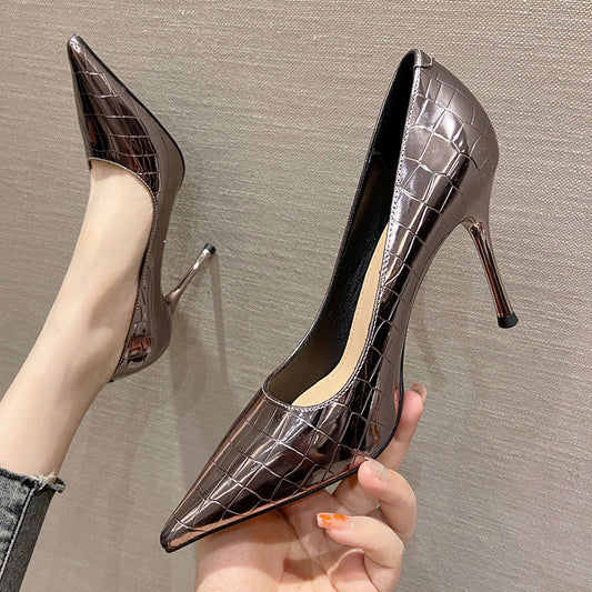 Christina – Talons Hauts à Bout Pointu en Cuir Vegan