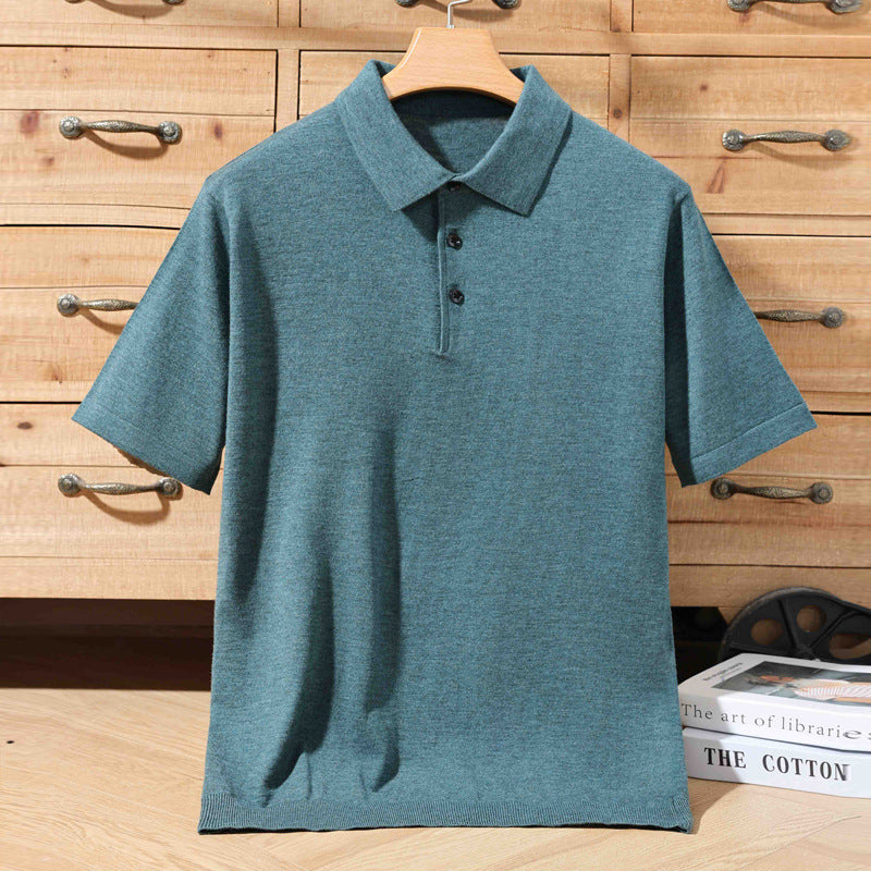 Miles – T-shirt Tricoté à Manches Courtes pour Hommes