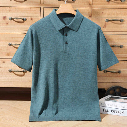 Miles – T-shirt Tricoté à Manches Courtes pour Hommes