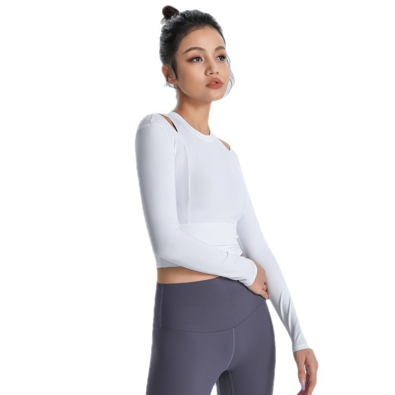 Sara – Vêtements de Yoga Slim à Manches Longues Élastiques