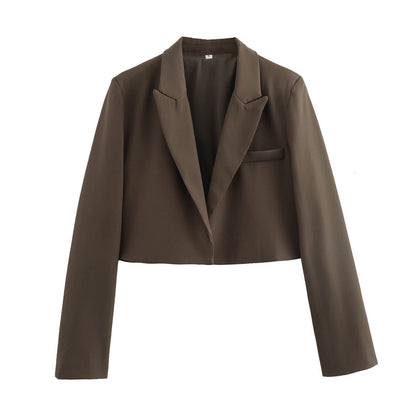 Sean – Veste de costume courte slim sans boucle