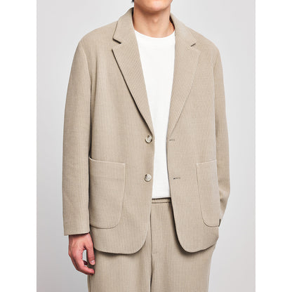 Joshua – Veste de costume à rayures texturées, décontractée et simple