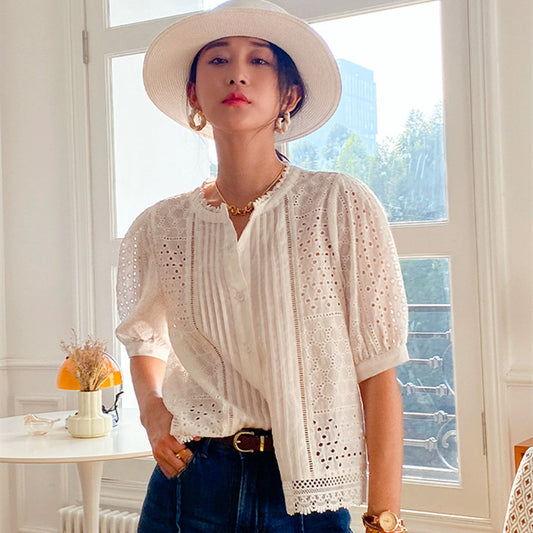 Tara – Chemise Élégante à Manches Mi-longues