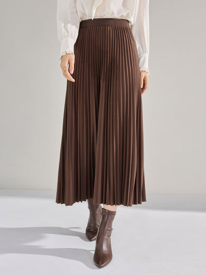 Sophie – Jupe Plissée Amincissante Taille Haute