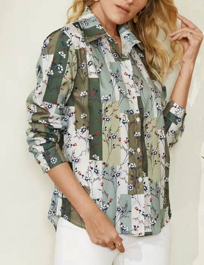 Kimberley – Chemise ample à imprimé manches longues