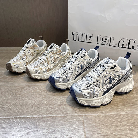 Amanda – Chaussures à Semelles Compensées en Maille pour l'Été