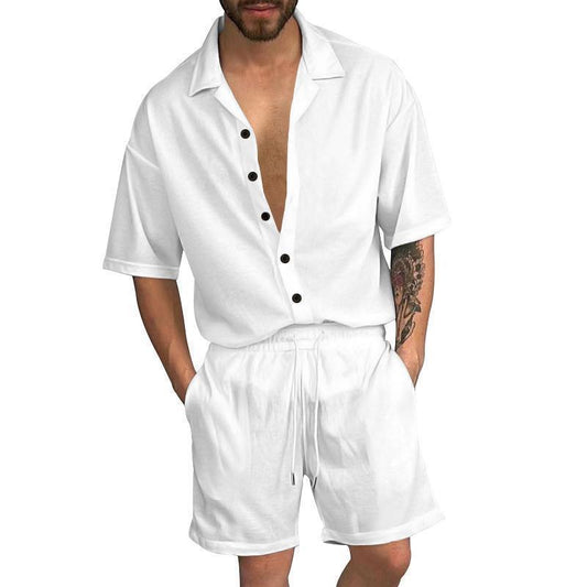 George – Ensemble Chemise à Manches Courtes pour Homme