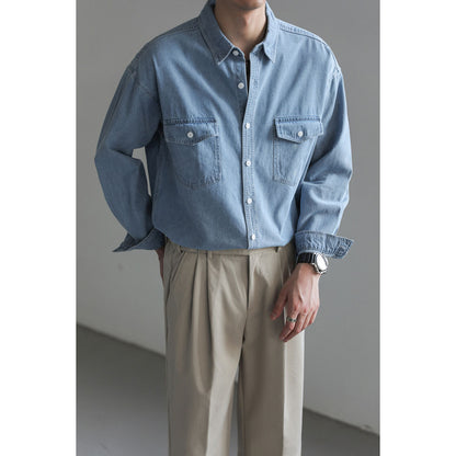 Matt – Chemise en Denim à Manches Longues pour Homme