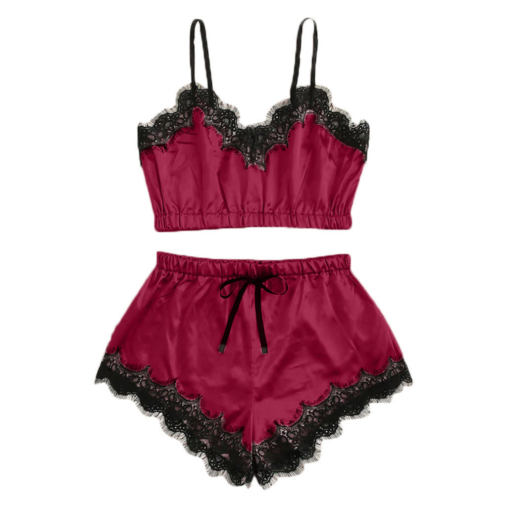Rose – Ensemble de Lingerie Sexy sans Manches