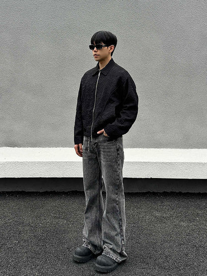 Vincent – Jean Skinny Gris Délavé et Usé