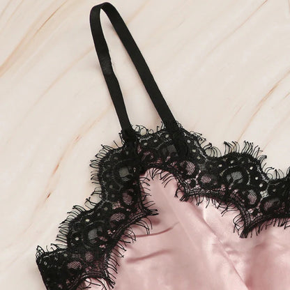 Rose – Ensemble de Lingerie Sexy sans Manches