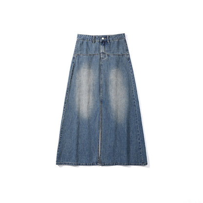 Tamara – Jupe en Jean Taille Haute à la Mode