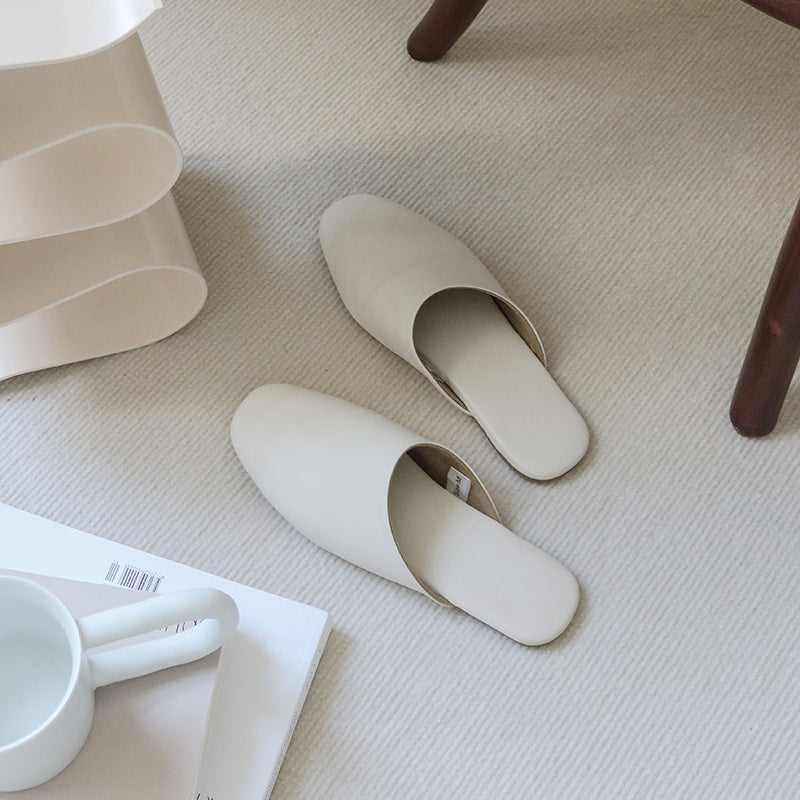 Leonard – Chaussons Simples en Peau de Mouton pour Couple
