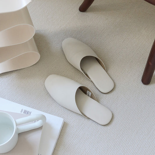 Leonard – Chaussons Simples en Peau de Mouton pour Couple