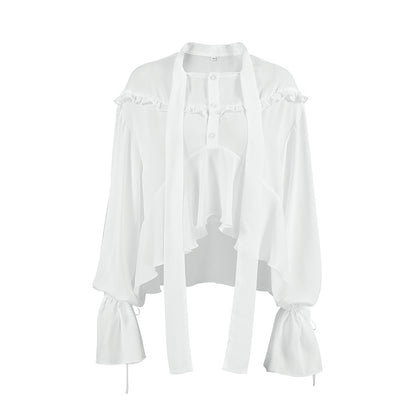 Abigail – Chemise Cardigan à Épaules Tombantes