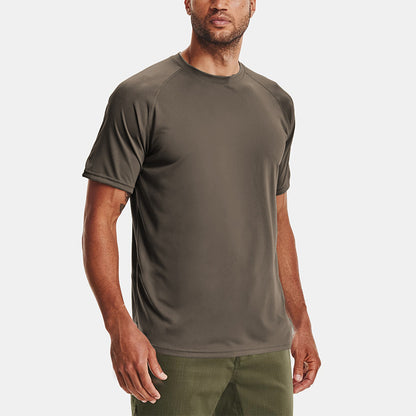 James – T-shirt d'exercice d'été pour homme à col rond ample
