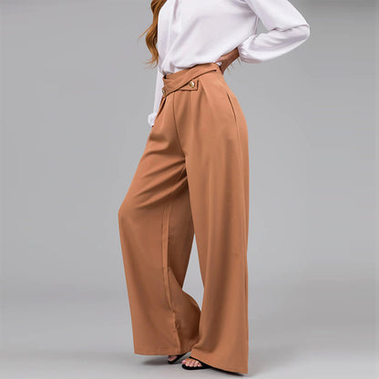 William – Pantalon Droit Uni en Polyester