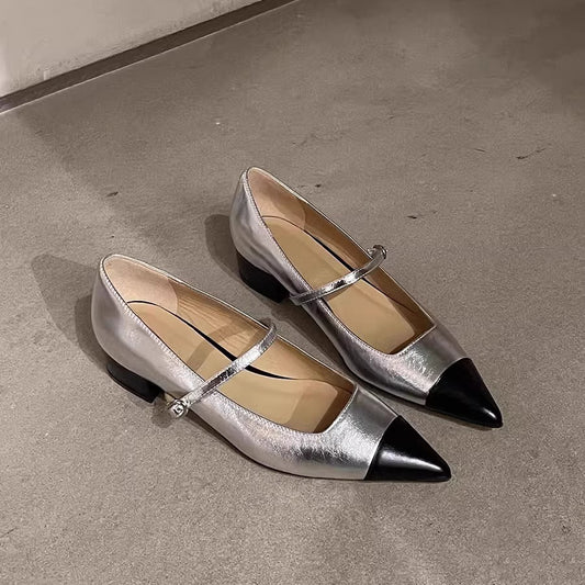Sue – Chaussures à Talons Moyens en Similicuir avec Bride Cheville