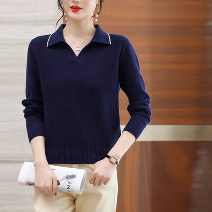 Rachael – Pull à Col Polo Style Occidental