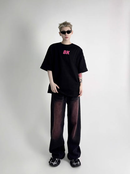 Jay – Jean Rouge Noir Décoloré