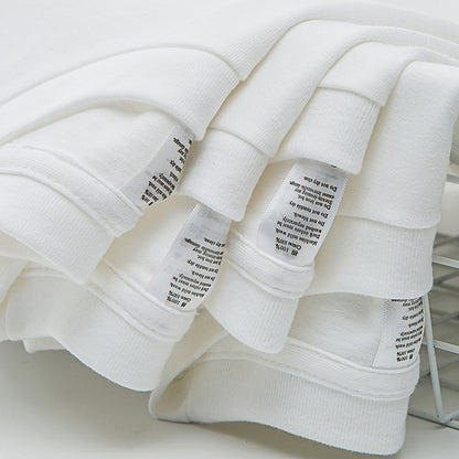 Stanley – T-shirt en Coton Blanc à Encolure Petite