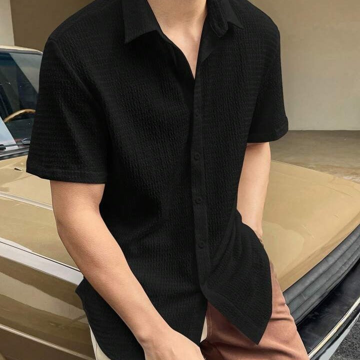 Gavin – Chemise Commuter à Manches Courtes pour Hommes
