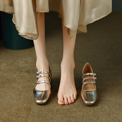 Natasha – Chaussures Mary Jane à Talons Moyens Rétro