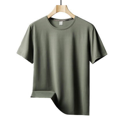 Lawrence – T-shirt surdimensionné en soie glacée pour homme