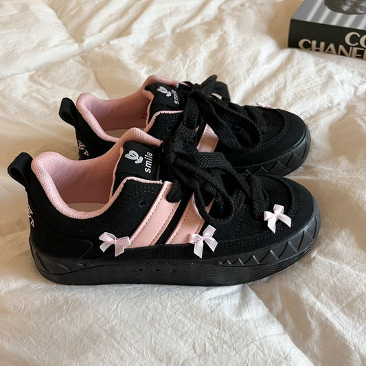 Amanda – Chaussures Plateformes Rétro Américaines Polyvalentes