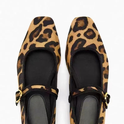 Jennifer – Chaussures Mary Jane à Imprimé Léopard