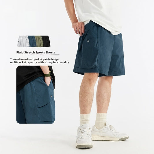 Andrew – Shorts de Sport Extensibles à Carreaux