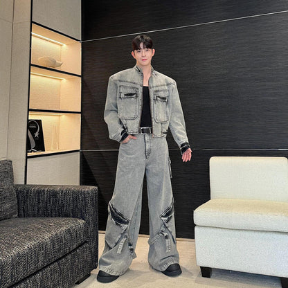 Mandy – Ensemble Veste Cowboy Spéciale à Jambes Larges
